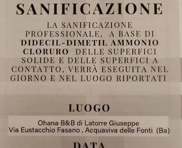 Ohana Bed & Breakfast Acquaviva delle Fonti